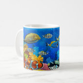 Tropical Fish Clownfish Design Coffee Mug Cup (Devant gauche)