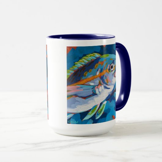Tropical Fish Painting - Beach Home Decor Mok (Voorkant rechts)
