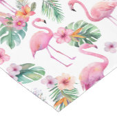 Tropical Flamingo Baby Shower Table Runner Medium Tafelloper (Hoek)