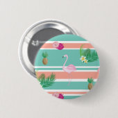 Tropical Flamingo Button Badge (Voorkant /achterkant)