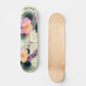 Tropical Floral Abstract Skateboard Deck (Voorkant)