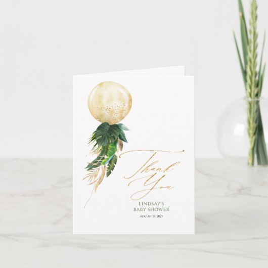 Tropical Floral Balloon Garland Merci (Devant)