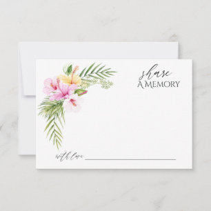 Tropical Floral Beach Deel een herinnering Bedankkaart