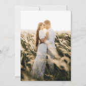 Tropical Floral Beach Wedding Photo Save the Date  (Dos)