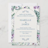 Tropical Floral Botanical Wedding Personalized Kaart (Voorkant)