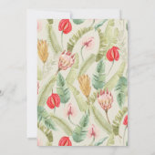 Tropical Floral & Botanique Carte photo de vacance (Dos)