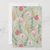 Tropical Floral & Botanique Carte photo de vacance (Dos)