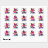 Tropical Floral Bouquet Welkom Sticker (Vel)