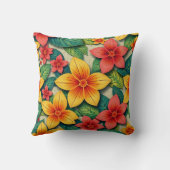 tropical floral design  kussen (Achterkant)