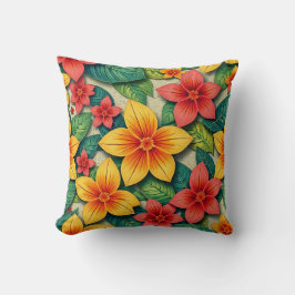 tropical floral design  kussen