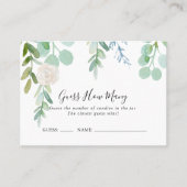 Tropical Floral Devine Combien De Carte De Jeu (Devant)