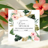 Tropical Floral Devine Combien De Cartes De Baiser