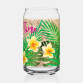 Tropical Floral Island Time Rotin (Gauche)