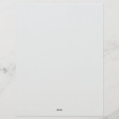 Tropical Floral on Blue Stationery Paper Briefhoofd (Achterkant)