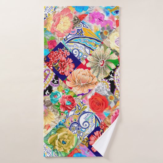 Tropical Floral Pattern (Serviette de bain)