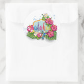 Tropical Floral Summer Aloha sticker (Sac)