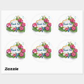 Tropical Floral Summer Dank u sticker (Vel)