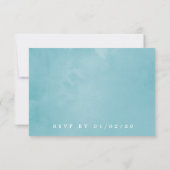 Tropical Floral Summer Pastel Mariage Floral RSVP (Dos)