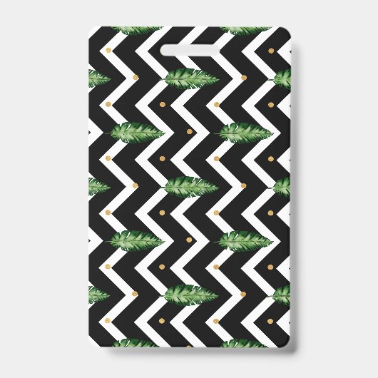 Tropical Floral Vines Badge (Voorzijde)