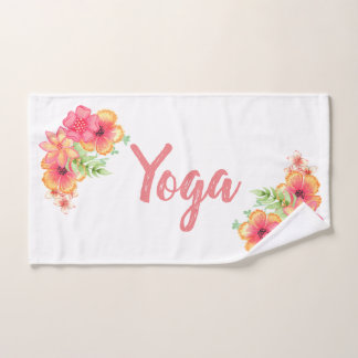 Tropical Floral Yoga Exercice Serviette à main