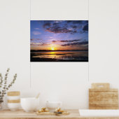 Tropical Florida Sunset Landscape Poster Photo Art (Cuisine)
