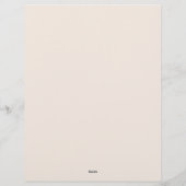 Tropical Flower Border Stationery Paper Briefhoofd (Achterkant)