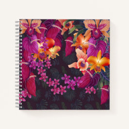 Tropical Flower Frenzy Notebook Notitieboek