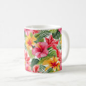 Tropical Flowers Coffee Mok (Voorkant rechts)