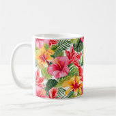 Tropical Flowers Coffee Mok (Links)