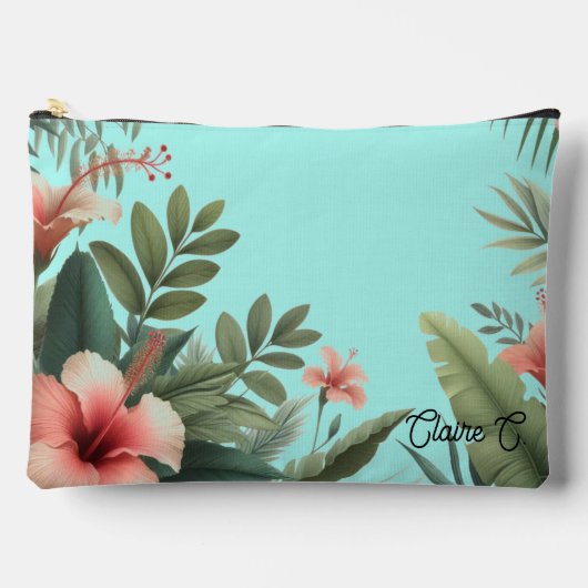 Tropical Flowers Natuur Geïnspireerd Accessoire Po Etui (Voorkant)