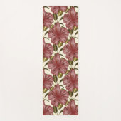 Tropical flowers seamless pattern | red flowers yogamat (Voorkant)