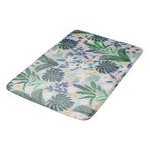 Tropical Foliage Floral Pattern Badmat (Gekanteld)