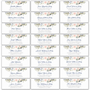 Tropical Foliage Guest Name Étiquette de adresse