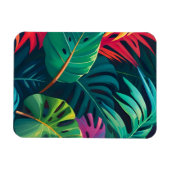 Tropical Foliage Waterverf Paradise Magneet (Horizontaal)