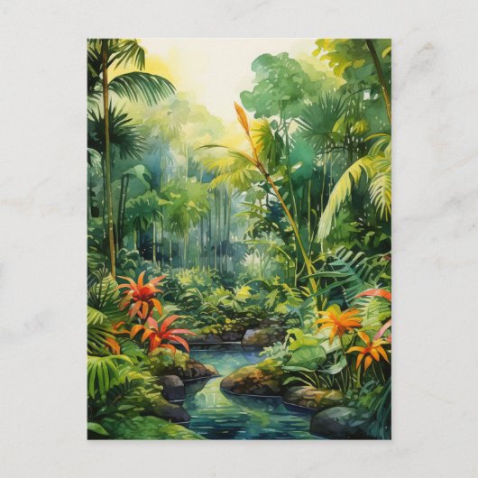 Tropical Forest Briefkaart (Voorkant)