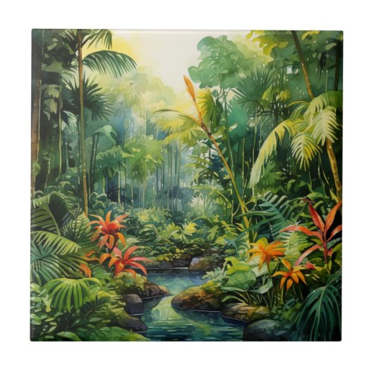 Tropical Forest Tegeltje (Voorkant)