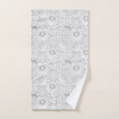 Tropical fruit seamless pattern black and white (Serviette à main)