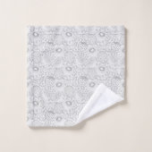 Tropical fruit seamless pattern black and white (Gant de toilette)