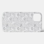 Tropical fruit seamless pattern black and white Case-Mate iPhone case (Achterkant (horizontaal))