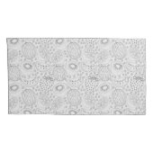 Tropical fruit seamless pattern black and white kussensloop (Achterkant-Rechts)