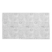 Tropical fruit seamless pattern black and white kussensloop (Achterkant-Links)