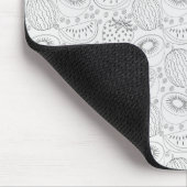 Tropical fruit seamless pattern black and white muismat (Hoek)