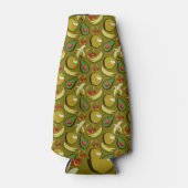 Tropical fruit seamless pattern yellow flesjeskoeler (Voorkant)