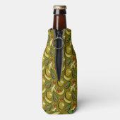 Tropical fruit seamless pattern yellow flesjeskoeler (Fles Achterkant)