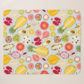 Tropical Fruit Sherpa Blanket Deken (Voorkant (horizontaal))