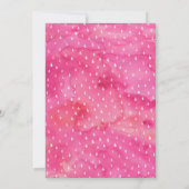 Tropical fruité rose 8e anniversaire Invitation (Dos)