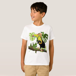Tropical Fun Toucan Oerwoud Explorer T-shirt