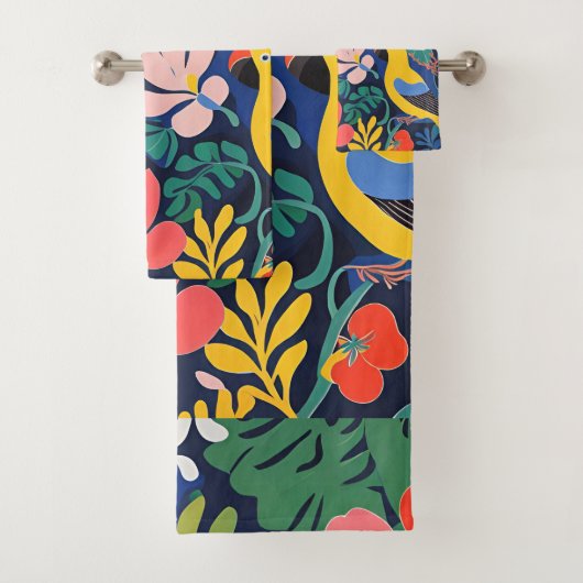 Tropical Garden Modern Expressionism Artwork (En situation)