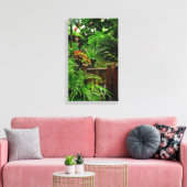 Tropical Garden stretched canvas Print (Insitu (Woonkamer))