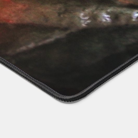 Tropical Garden Sunrise Custom Desk Mat (Coin)